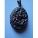 Oriental bronze locket or photo saver