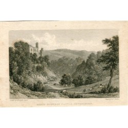 Berry Pomeroy Castle, engraved by E. Finden. Drawn by W. Westall.