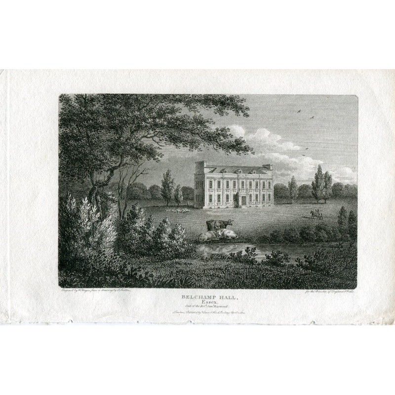 Essex. Belchamp Hall, gestochen von W. Angus nach einer Zeichnung von J. Britton