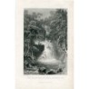 Der Upper Fall in Rydal, Westmorland, gestochen von T. Jeavons nach einer Zeichnung von H. Gastineau