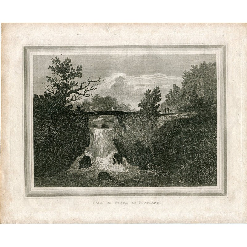 Fall of Fires in Scotland, engraved in 1824 for Universal Geographica