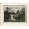 Chute des incendies en Écosse, gravé en 1824 pour Universal Geographica