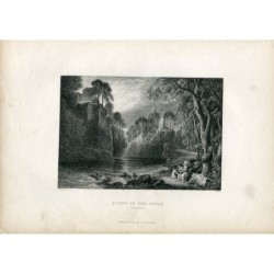 Scene on the Place Auchinleck engraved by J. Giles from a drawing by D.O. Hill