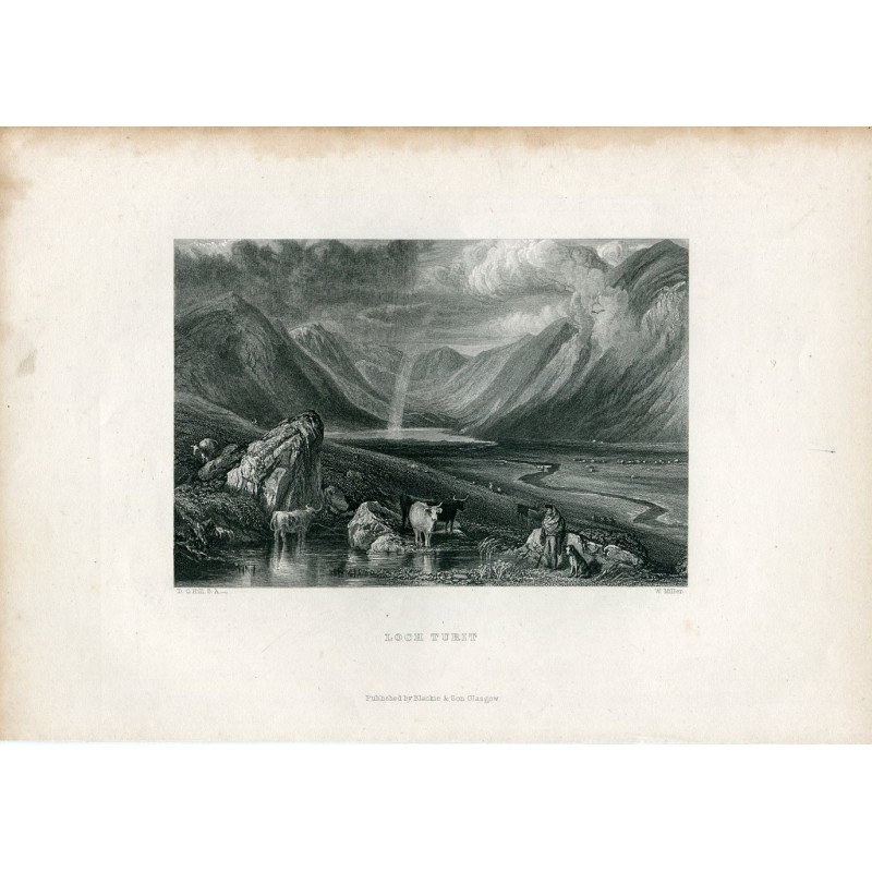 Loch Turit engraved by W. Miller from a drawing by D.O. Hill