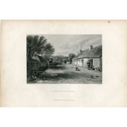 Scotland. Burn's Cottage, engraved by T.J. Kelley from a drawing by D.J. Hill