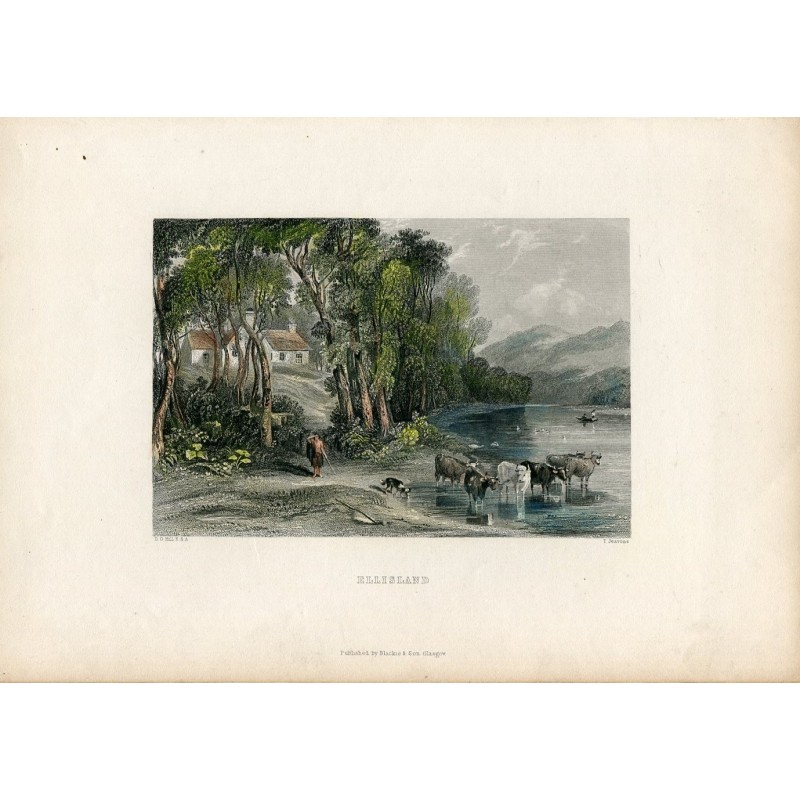 Ellisland incisa da T. Jeavons da un disegno di DO Hill