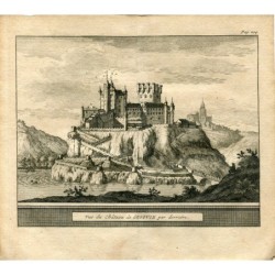 Veduta del castello di Segovia dal basso di Pieter Vander Aa, 1707