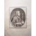King Canute the Dane. Grabado por John Goldar (Oxford,1729-Londres,1795)