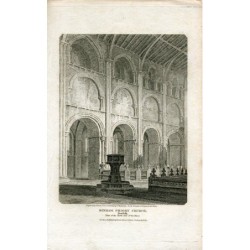 Binham Priory Church, Norfolk, engraved by S. Rawle from a drawing by F. Mackenzie