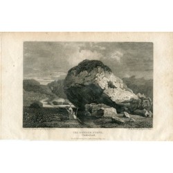 Der Bowder Stone, Cumberland, gestochen von J. Greig nach einem Gemälde von G. Arnald