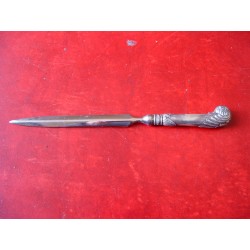 Antique letter opener with silver handle
