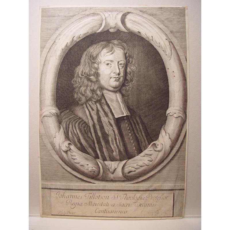 Portrait of John Tillotson Archbishop of Canterbury, after Peter Lely (1672).