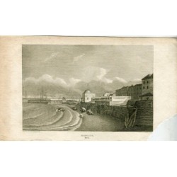 Margate, Kent, incisione di Scott, 1812. Disegnata da Loch