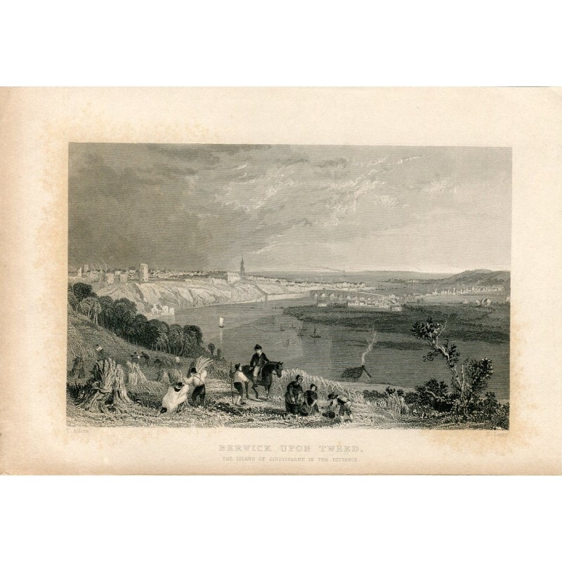 Berwick upon Tweed incisa nel 1834 da S. Lacey, disegnata da T. Allom