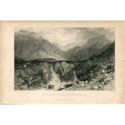 Tête de Mardale, Westmorland gravée par E. Challis, dessinée par T. Allom