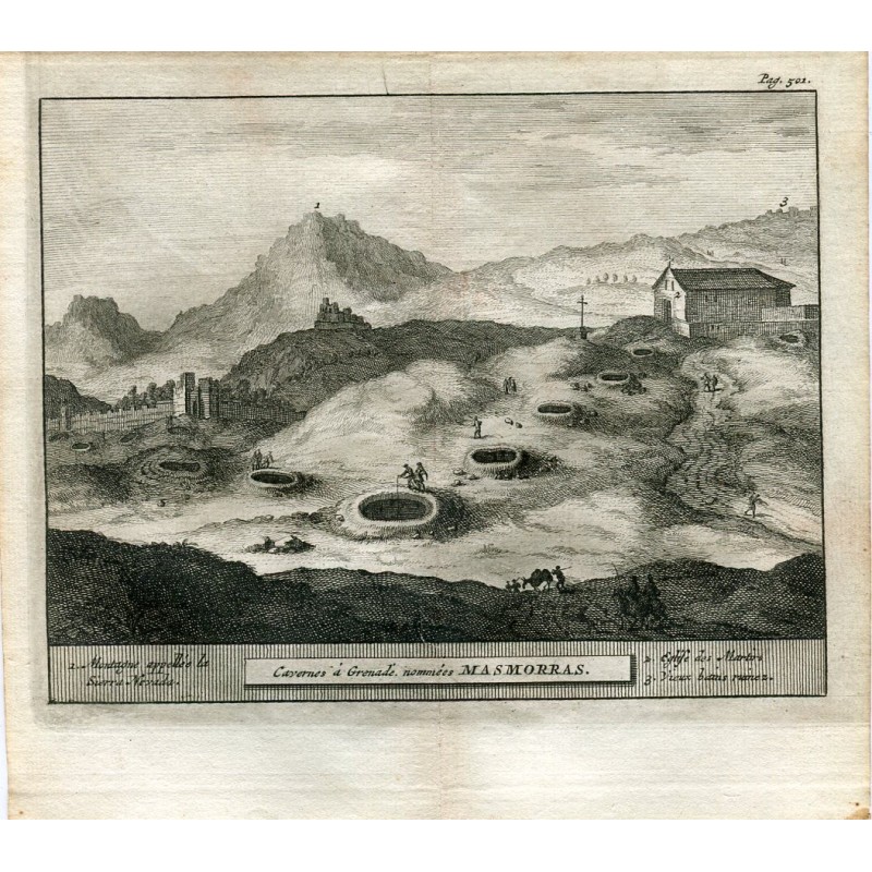 Caverns a Grenade Nomeés Dungeons, aufgenommen von Van der Aa (Alvarez de Colmenar)