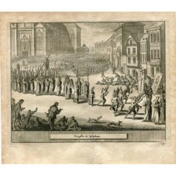 Procession des Disciplinans, gravée par Van der Aa (Alvarez de Colmenar) en 1815