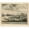 Embarquement de la princesse de Portugal, Catherine, épouse de Charles II, roi d'Angleterre - Pieter Van der Aa. 1715.