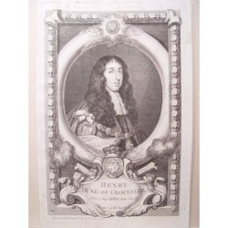 Henri, duc de Gloucester. Dessiné et gravé par George Vertue en 1736.