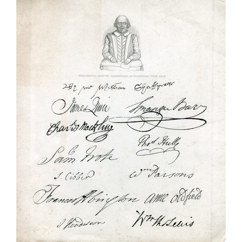 Busto monumentale di Shakespeare, a Stratford upon Avon