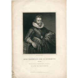 Henry Wriothesley, Graf von Southampton, graviert von S. Freeman 1834