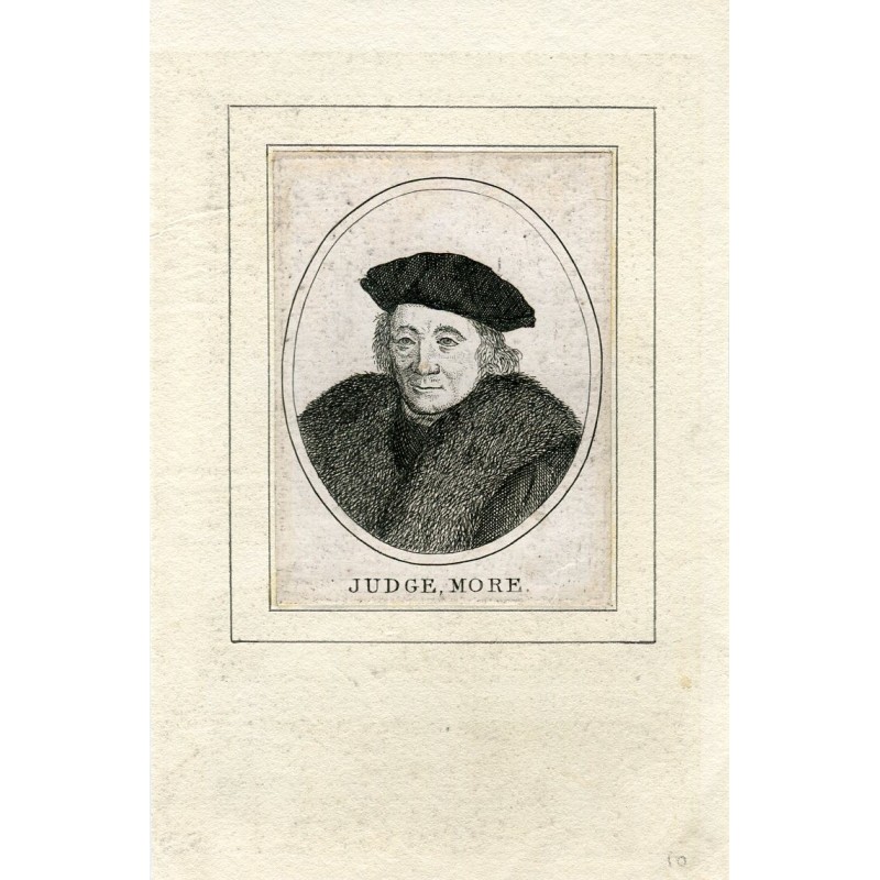 Gravure du juge More, XIXe siècle