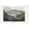 Burrowdale, Cumberland, incisa da Hay nel 1811 da un disegno di A. Wilson