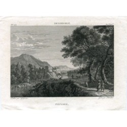 Paysage gravé par Schroeder, dessiné par Gregorius.