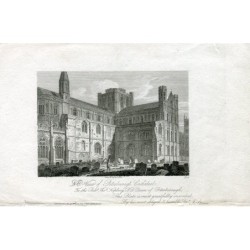 Ansicht der Kathedrale von Peterborough, Stich veröffentlicht 1812 von Sherwood