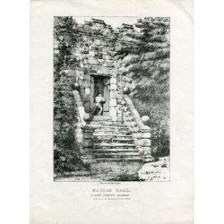 Haddon Hall disegnata su pietra da S. Rayner