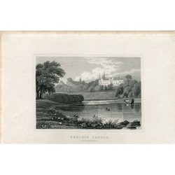 Château de Brechin Forfarshire gravé en 1831 par Charles Varrall, dessiné par P. Neale