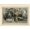 Horse Market Cairo grabado por Jas D. Smillie de un dibujo F.A. Bridgman