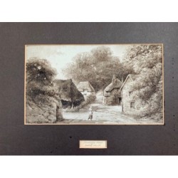 Cockington Forge di Beatix Pollitt (Devon). Incisione antica.