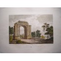 Espagne. Catalogne. Tarragone. «Vue panoramique de l'Arc de Bara» Alexandre Laborde (1810-11).