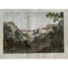 Tortosa - Alexandre Laborde - Antique print 1810.