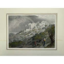 L'église de la Nativité, Bethléem (Palestine). Gravure vers 1881.