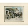 Halt at an Inn by L. Flameng after Meissonier. Mid 19th century print