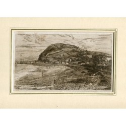 Edwin Edwards. Landscape - Original Etching - 1879