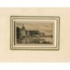 Minnewaterpark (Lake of Love), Bruges. Antique print