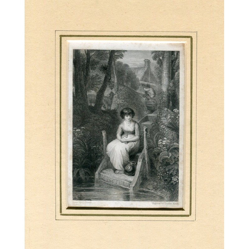 Jeune homme, gravé par Charles Heat, dessiné par J. Cristall