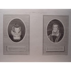Maria Regina di Scozia e Devereux Conte di Essex. Registrato da Pass