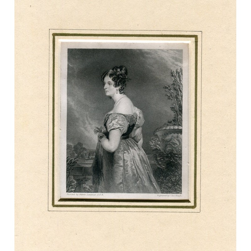 Young man engraved by Charles Heath after a work by Edwin Landseer