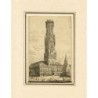 Belfry of Bruges - Original Etching on Paper - 1920s