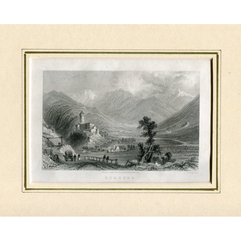 Churburg, Tirol (Italien). Antiker Druck
