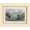 Château de Churburg, Tyrol (Italie). Gravure ancienne