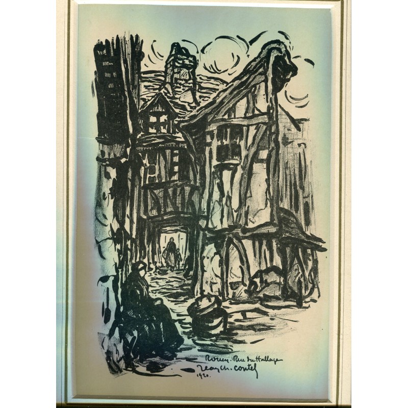 Rouen, Rue du Hallage (Frankreich).