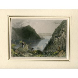 Hudson Highlands (Amerikanische Landschaft), Kupferstich von 1837.