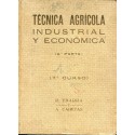 Industrial and economic agricultural technique 7th course by R. Ybarra and A. Cabetas in 1940.