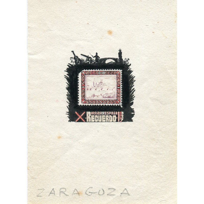 Piccola incisione del 1937 durante la guerra civile