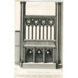 Inter Alam aquilomalem et Chorum enregistré par W. Finden d'après une œuvre de Hollar.